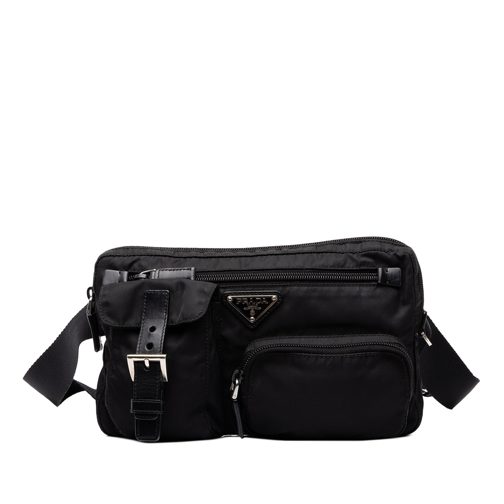 Pre-Loved Prada Tessuto Multi Pocket Belt Bag